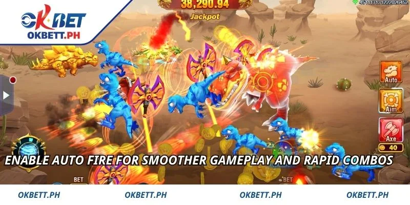 Enable Auto Fire for smoother gameplay and rapid combos