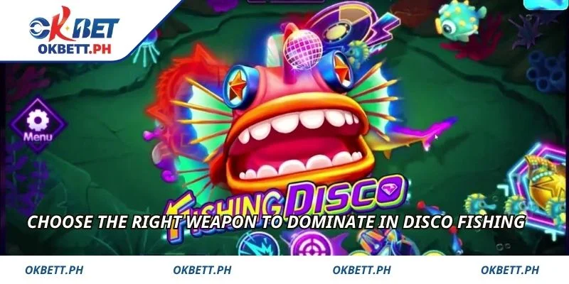 Choose the right weapon to dominate in Disco Fishing