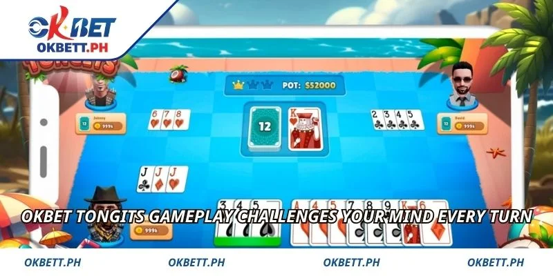 OKBET Tongits gameplay challenges your mind every turn