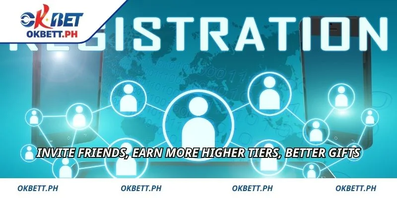 Invite friends, earn more higher tiers, better gifts
