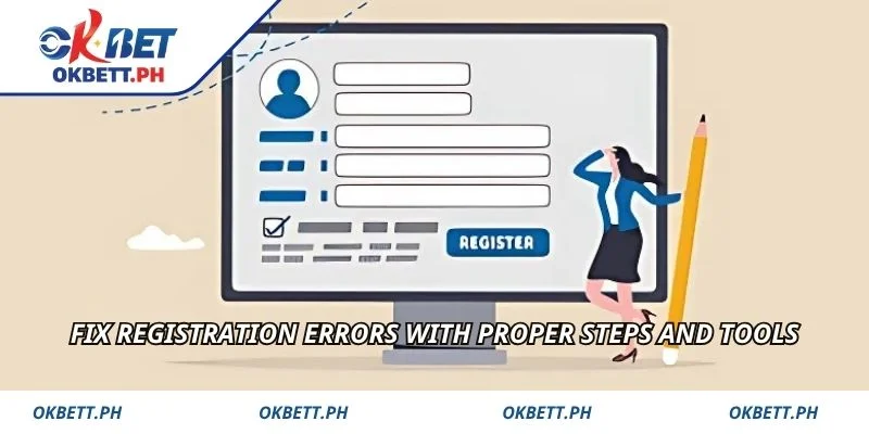 Fix registration errors with proper steps and tools