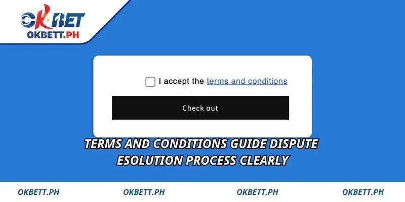 Terms and conditions guide dispute resolution process clearly